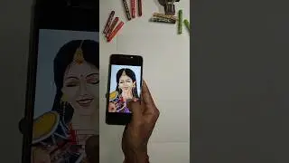 Mata Parvati smile face drawing😌 #art #shorts #painting #drawing #youtubeshorts #viral #trending