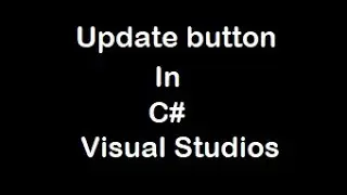 Update button in C# Windows form application