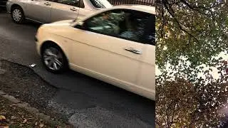 Girl crush my Iphone 5s with car