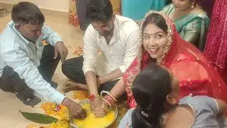 Sidiksha पहुंची नई मामी का स्वागत करने और किया ढोल पर डांस 😊#welcome#indianweddinggames#sidiksha#wed