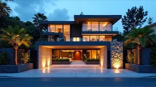 Modern Elegance in Dark Blue & Cream – A Fusion of Style and Mega Luxury