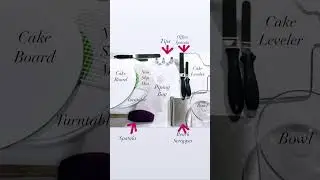 Tools I Use to Decorate a Cake#caketools #homebakers #cakedecorating