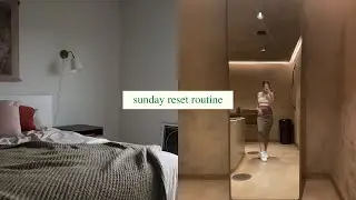 sunday reset routine | preparing to go back to the office, trader joe's haul, + meal prepping