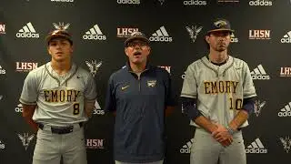 NCAA Baseball Tournament Regionals | Emory Postgame Press Conference | Day 2