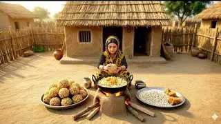 Miniature Doll Murmure Laddu Making ASMR | Miniature Cooking | #miniaturecooking #dollkitchen 