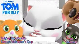 Talking Tom Parody - Talking Ben Pranks Tom on Valentine's Day (3D Animation)