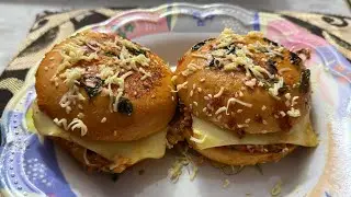 Cheese panner burger 🍔😍