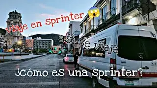 As&iacute; FUE nuestra AVENTURA 😜 viajando EN SPRINTER 🚌 ser&aacute; COMODA 🤔?