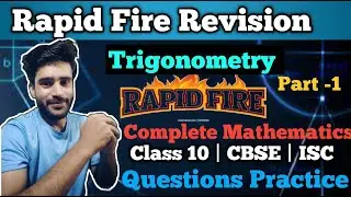 Trigonometric |Part -1|Rapid Fire Revision| Class10 BYHMSIR|#isce #upboard #class10th  #exam2023