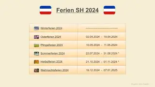 Ferien SH 2024