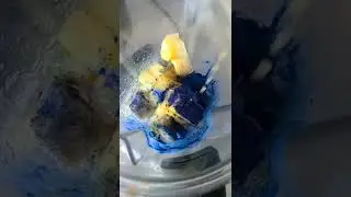 Blue Spirulina nicecream. Dairy free dessert.