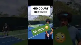 MID COURT DEFENSE WINS POINTS #pickleball #pickleballhighlights #pickleballaddiction #pickleballpro