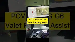 Trying XPeng G6 EV Valet Parking Assist.Is it easy to use? #shorts #ev #xpeng #parkingcars
