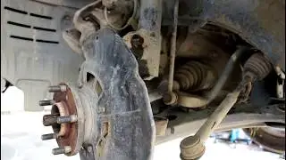 Toyota Harrier Тойота Харриер 2003 года Замена подшипника передней ступицы