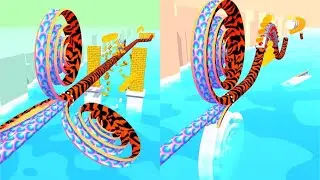 Spiral Rider! Very Satisfying And Relaxing ASMR Slicing Game