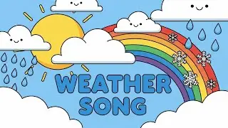 Weather Song ☀️🌧️🌈 | Fun Learning & Nature Song for Kids | Happy Tales & Tunes