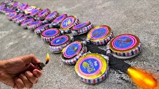 Diwali Chakri Vs diwali Unlimited RocketExperiment🙀🙀#diwalicrakers #experiment#fireworks