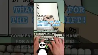 Ещё один огромный подарок от LJ! #goodvibes #panda #livestream #lifenote #dannyk
