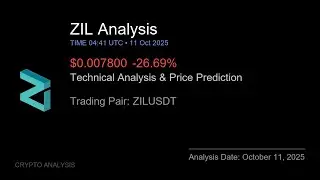 ZIL (ZILUSDT) Technical Analysis - Price Prediction & Buy or Sell October 11, 2025