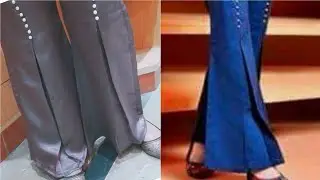 Box Pleat Bell Bottom Trouser Cutting