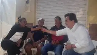 Con Humberto Useche, Jaime G&oacute;mez y Tania G&oacute;mez en la calle 16 con 31. San Alonso