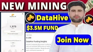 Datahive New Mining App | Datahive $3.5M Fund Raised | Datahive Join Early Phase | Rizwan Baloch