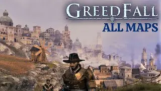 HOW BIG ARE THE MAPS in Greedfall? Walk Across All Maps