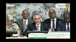 معالي مفوض حقوق الإنسان السيد أحمد ولد بنان يرد على أسئلة الدول خلال جلسة استعراض تقرير موريتانيا