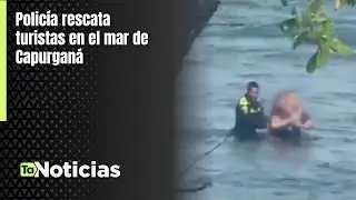 Polic&iacute;a rescata turistas en el mar ed Capurgan&aacute; - Teleantioquia Noticias