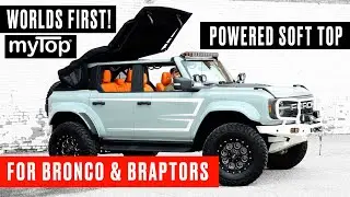 Worlds First Powered Soft Top For 2021+ Bronco & Bronco Raptors - MAXLIDER BROTHERS