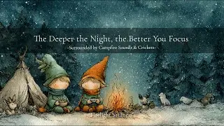 ［Playlist］静かな夜の焚き火と虫の声が、心と頭をゆっくり整える洋楽 🔥🌌｜indie pop｜夜の焚き火｜虫の声でリラックス｜作業用BGM｜勉強用BGM｜洋楽｜120分耐久