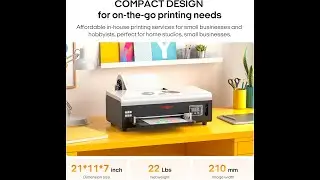 Procolored F8 A4 DTF Printer Review:  Roll Feeder Upgrade, Auto Cleaning, White Ink Circulation