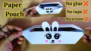 DIY Paper Pouch | Origami Paper Pouch | Easy Cute pencil Case | DIY Paper Pencil Case | Paper Craft