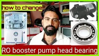 How to change RO booster pump head bearing