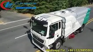 Sinotruk Howo 16cbm road cleaning sweeper truck for sale Mongolia