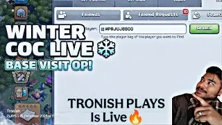 COC LIVE Base Visit 🔴 | Clash of Clans Hindi Live | Road to 5K Subs 😱