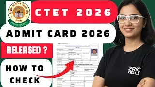 ctet admit card 2026 | central teacher eligibility test hall ticket 2026