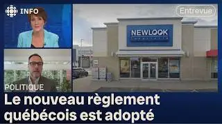 Affichage commercial en fran&ccedil;ais : entrevue avec le ministre de la Langue fran&ccedil;aise