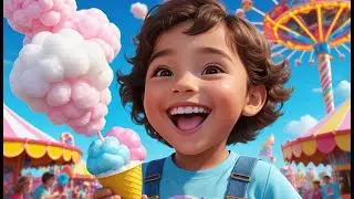 Cotton Candy, Sweet and Light Delight | Fun Sweet Treat Song for Toddlers | Colorful Nursery Rhyme