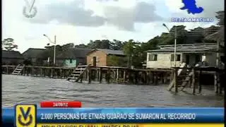 En Delta Amacuro realizaron movilización fluvial 
