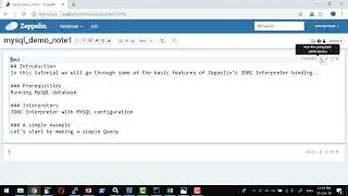 Обзор ноутбука Apache Zeppelin