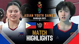 PHILIPPINES 🇵🇭 VS. CHINA 🇨🇳  Full Game Highlights | Asian Youth Games Bahrain 2025