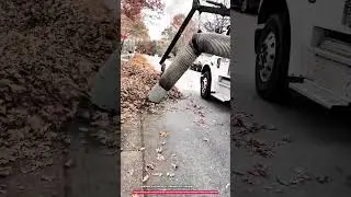 truck mounted leaf vacuum system 300&ndash;600 mm suction hose for high efficiency street leaf collection