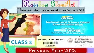 NSTSE 2023 | Class 3 |  Unified Olympiad | Previous year | Solved | #nstse #unifiedcouncil #class3