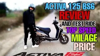 Honda Activa 125 Bs6 Full Honest Detailed Review | Test Ride, Top Speed, Features, Price and Milage