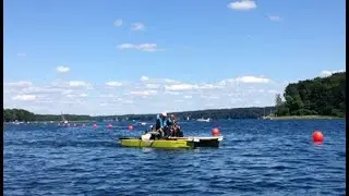 Solarboot-Regatta auf dem Werbellinsee (Landkreis Barnim, Brandenburg)