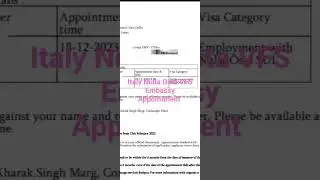 Italy Vfs Embassy Appointment #italy #tranding #motivation #appointment2023 #appointment_booking