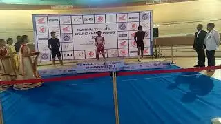 Medal ceremony men junior individual Pursuit 3km time 3:35:845