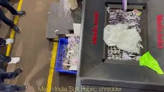 Soft Fabric Shredder, Soft Fabric Crusher, Fabric Crushing, Fabric Cutting, #FabricshreddingMachine,