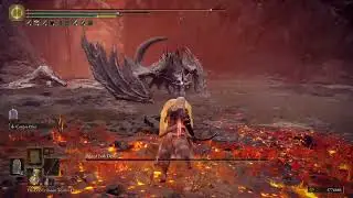 Elden Ring NG+4 Rivers of Blood vs Jagged Peak Drake (Shadow of the Erdtree, No Commentary)